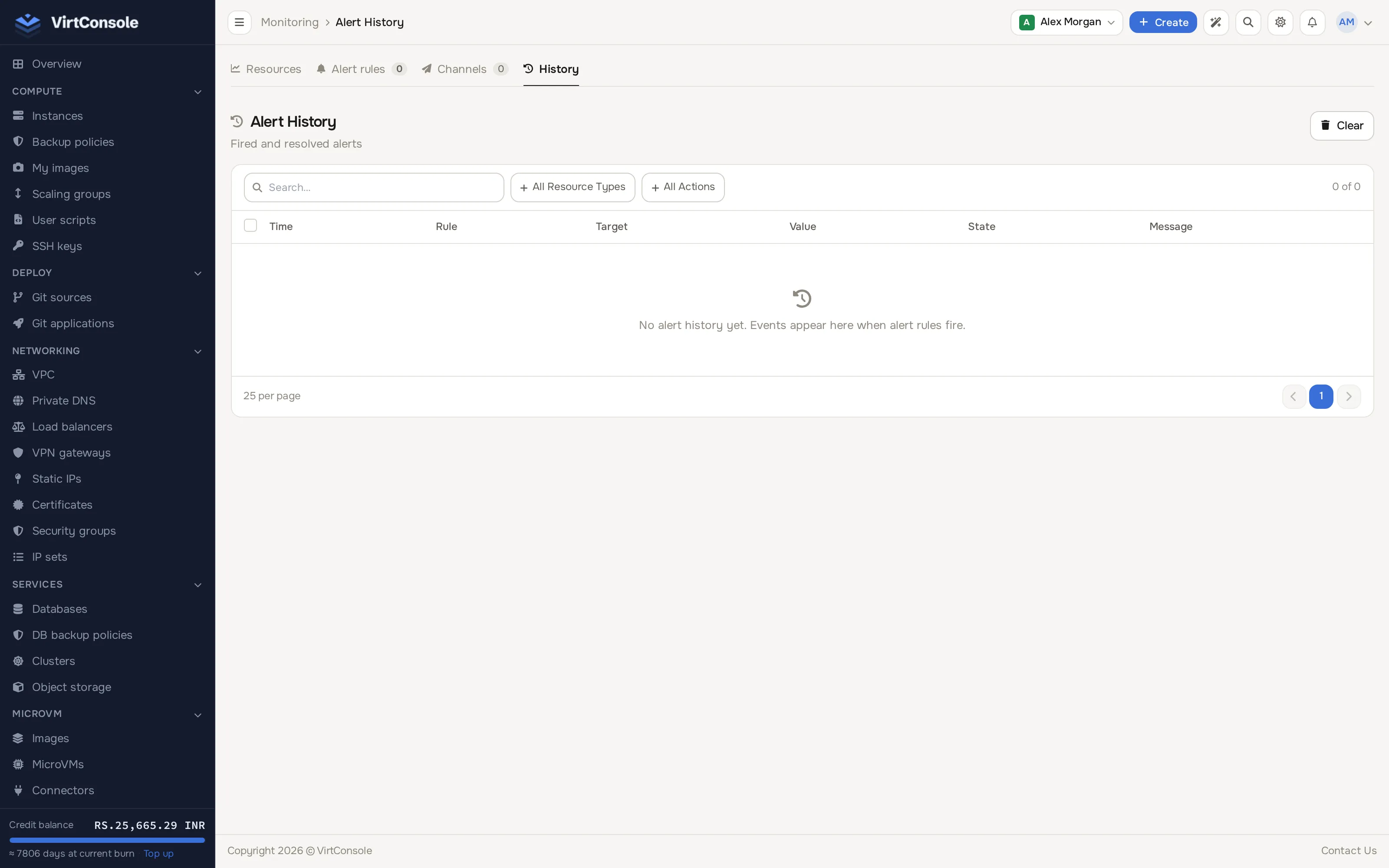 History tab