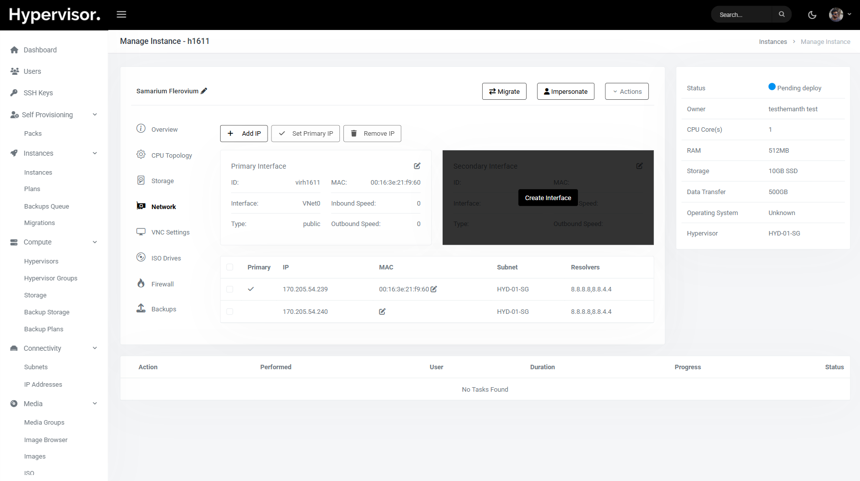 Create Interface