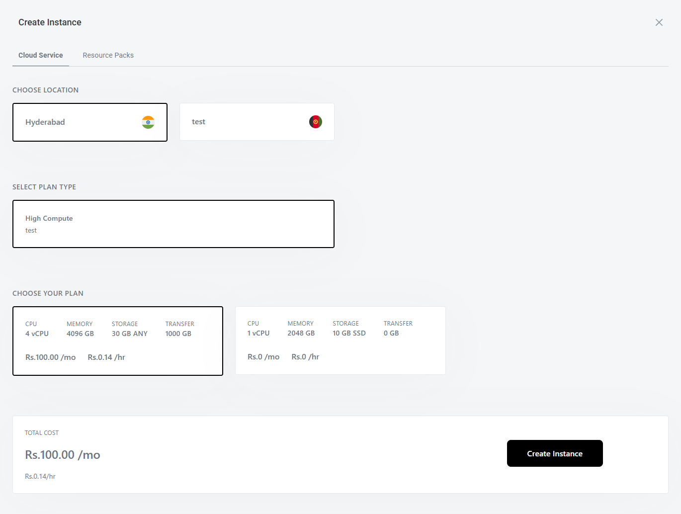 Instance Creation