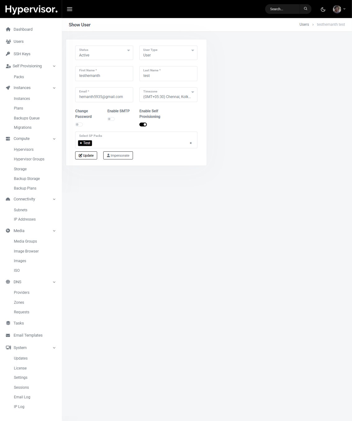 Enable Self Provisioning